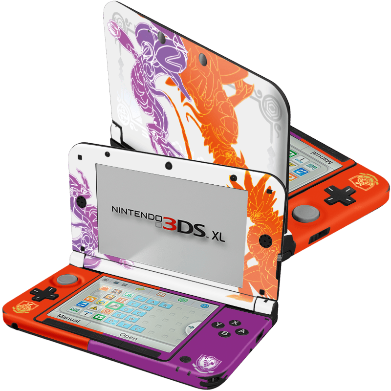 Pokemon Scarlet &amp; Violet Skin Nintendo 3Ds XL (2012)