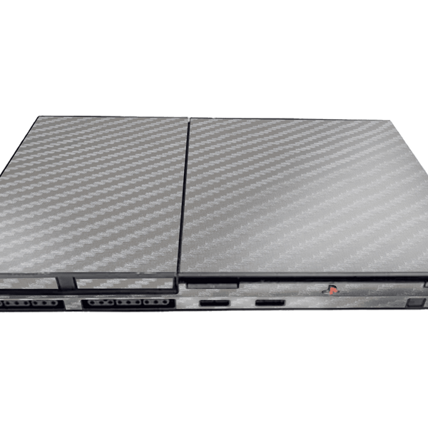 Gray Carbon Fiber Skin Playstation 2 Slim