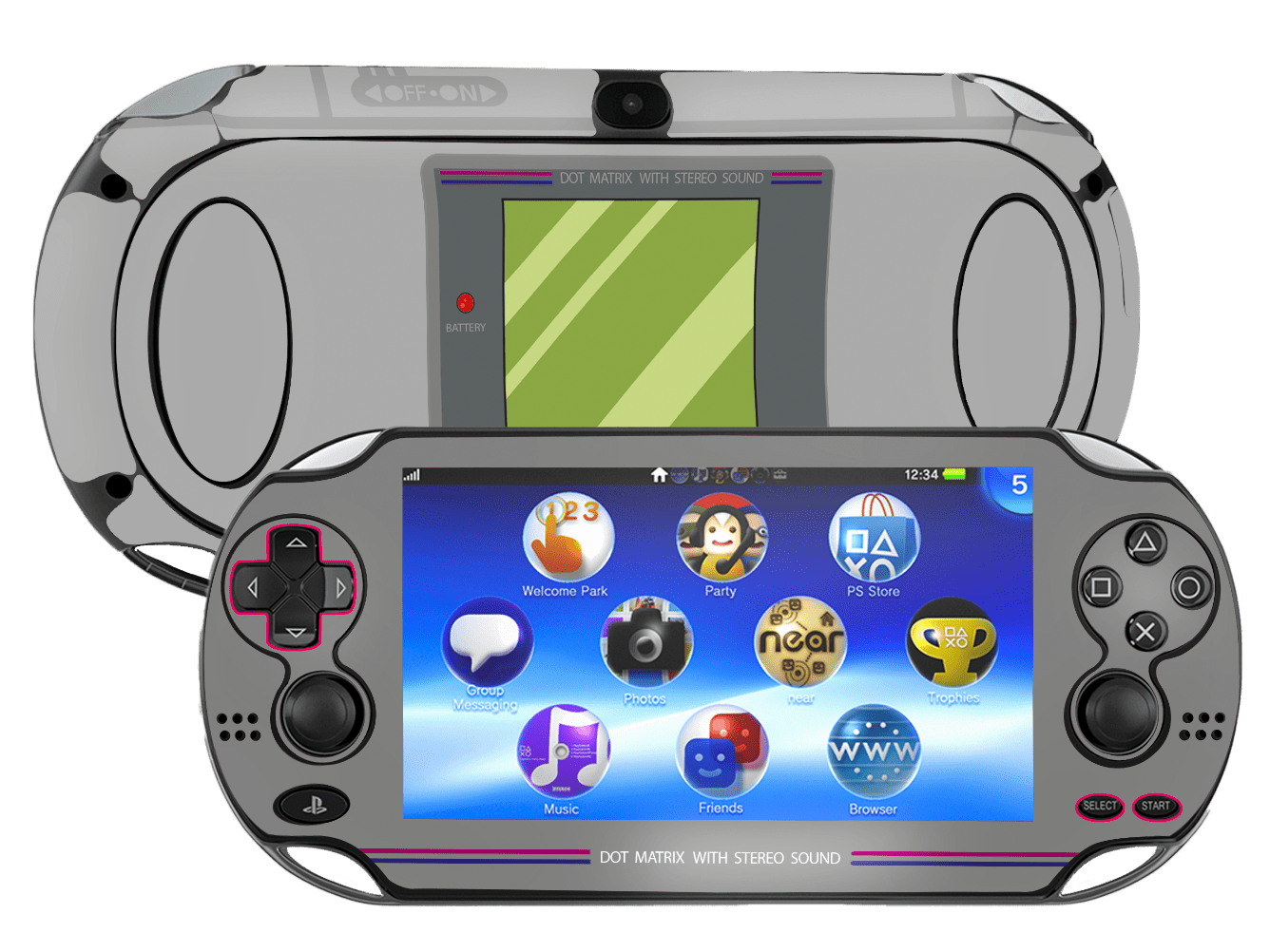 GameBoy Skin Playstation Portable PSVita Fat