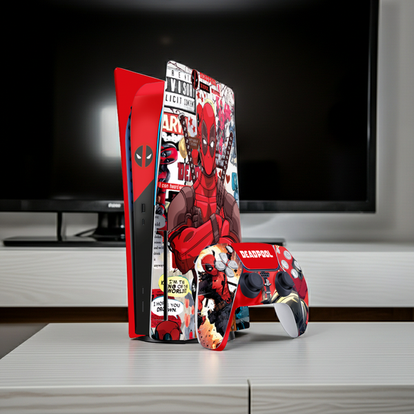 Deadpool Skin Playstation 5 Fat