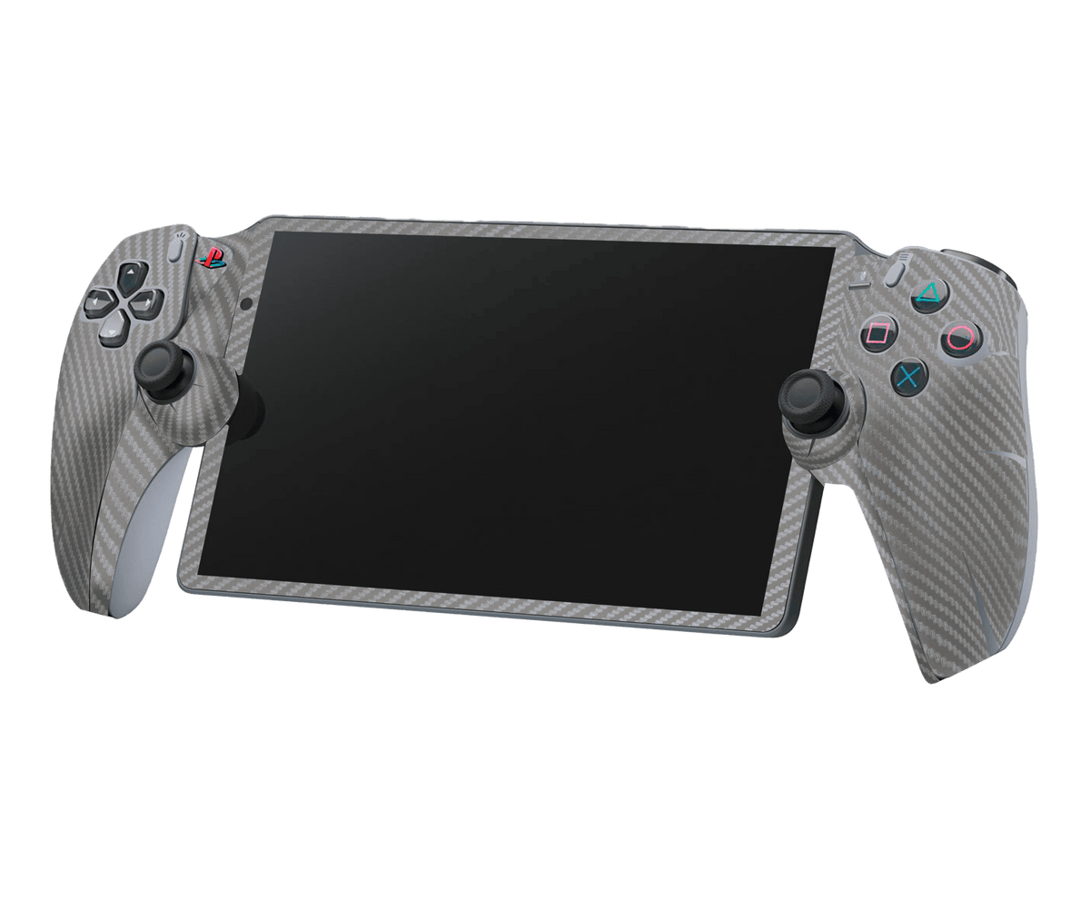 Fibra Carbono Gris Skin Playstation Portal Xonebrand