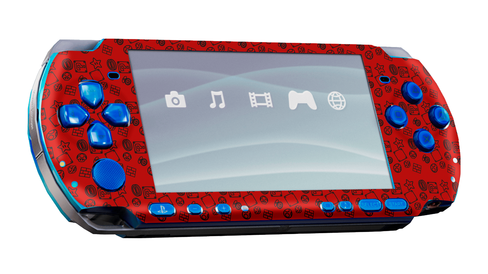 Super Mario PSP Handheld Gaming Bundle Skin