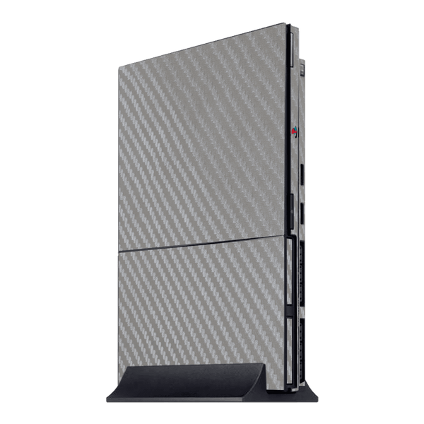 Gray Carbon Fiber Skin Playstation 2 Slim
