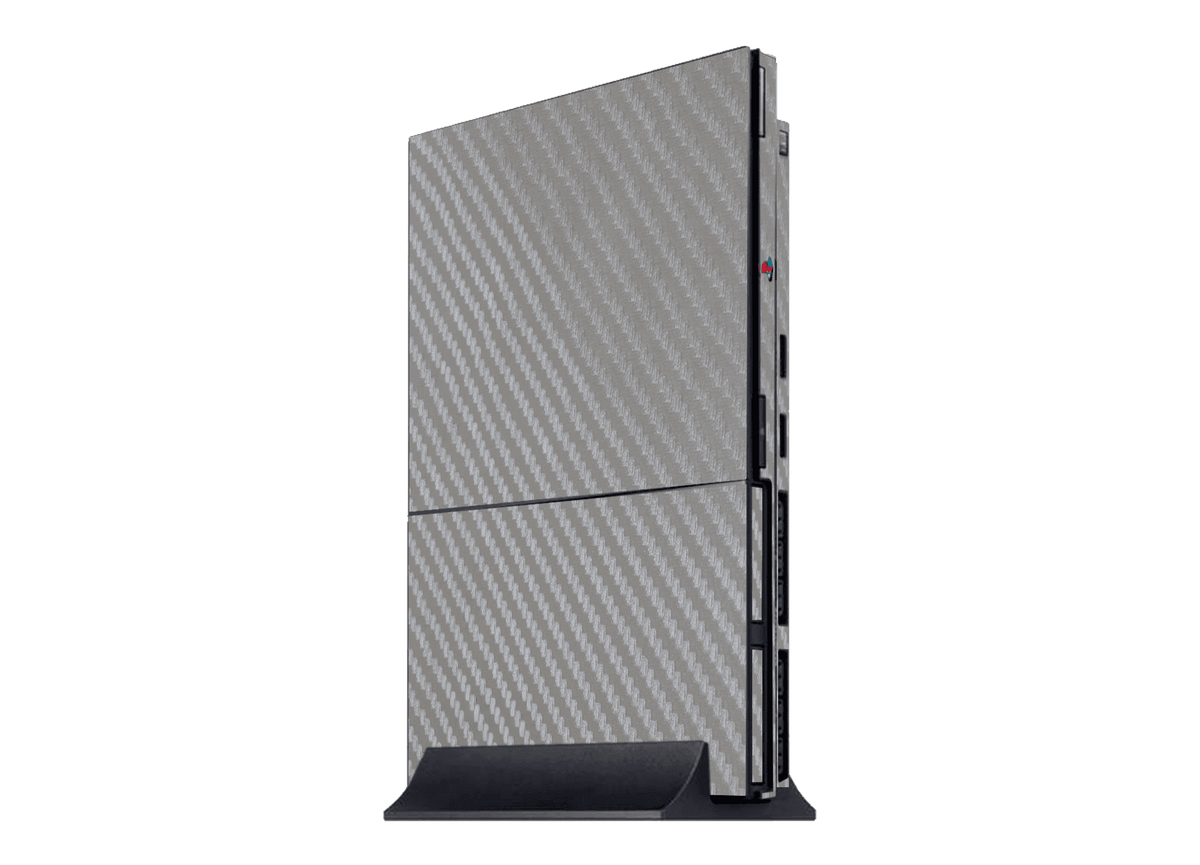 Fibra Carbono Gris Skin Playstation 2 Slim Xonebrand