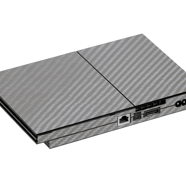 Gray Carbon Fiber Skin Playstation 2 Slim