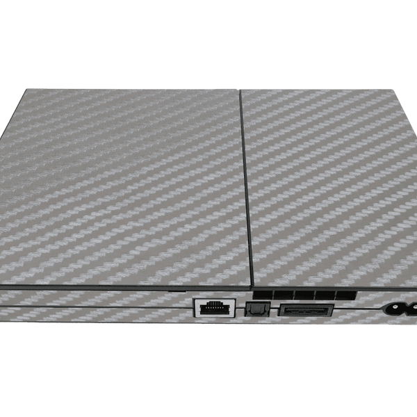 Gray Carbon Fiber Skin Playstation 2 Slim