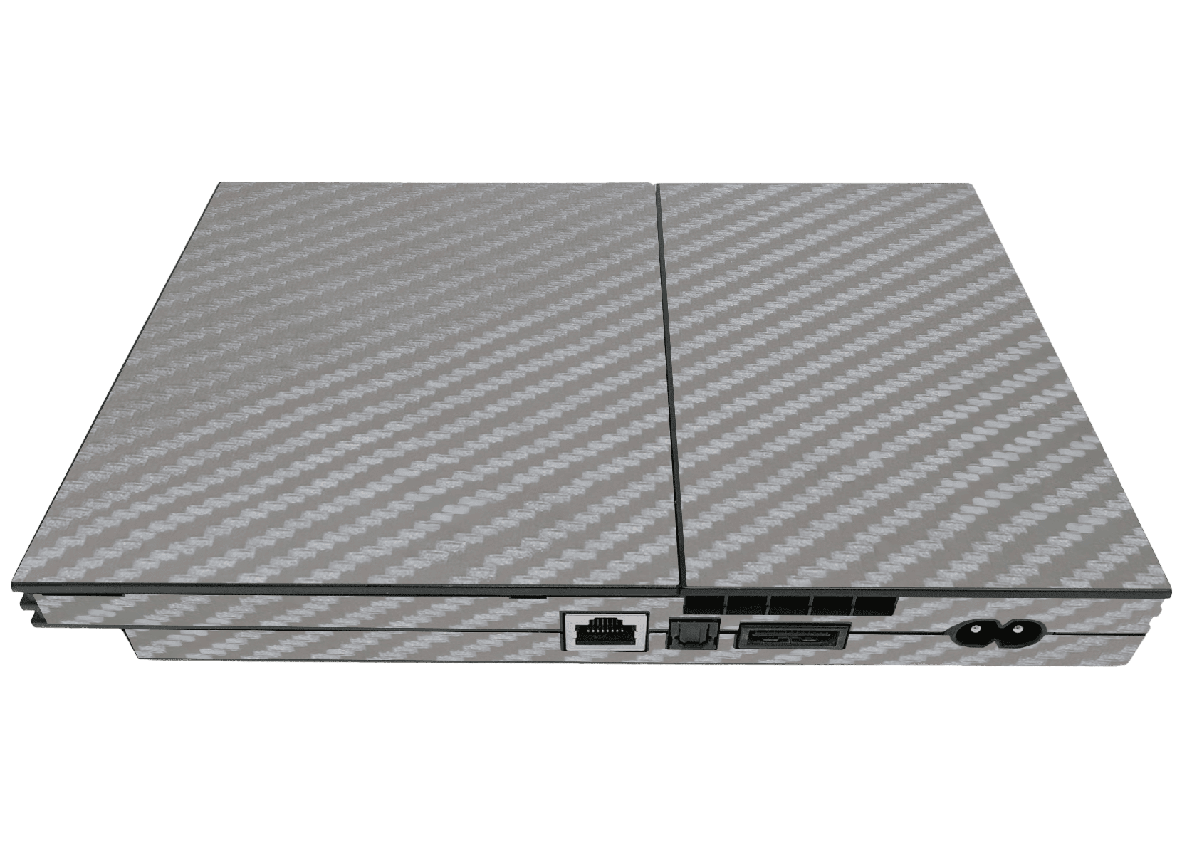 Gray Carbon Fiber Skin Playstation 2 Slim