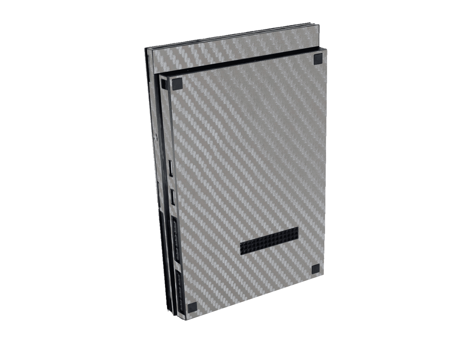 Gray Carbon Fiber Skin Playstation 2 Slim