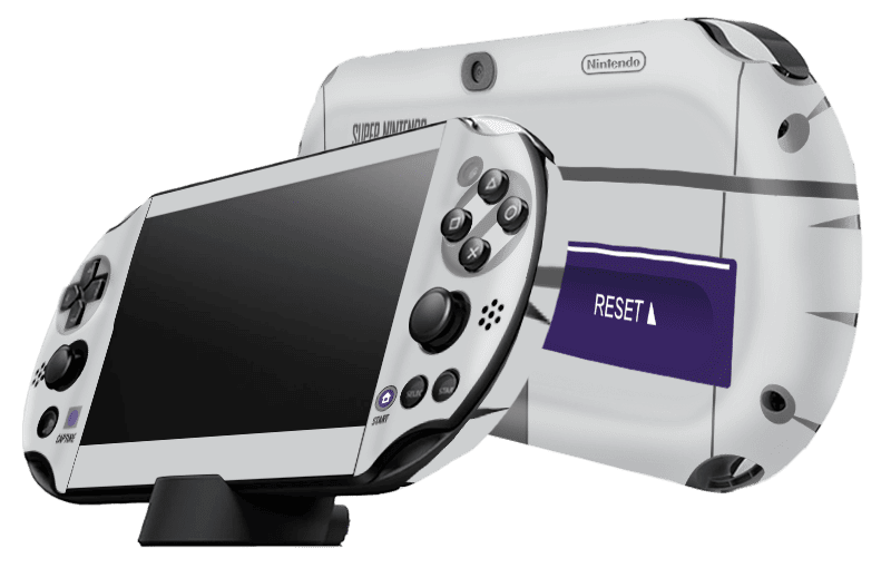 SNES Skin Playstation Portable PSVita Slim Xonebrand