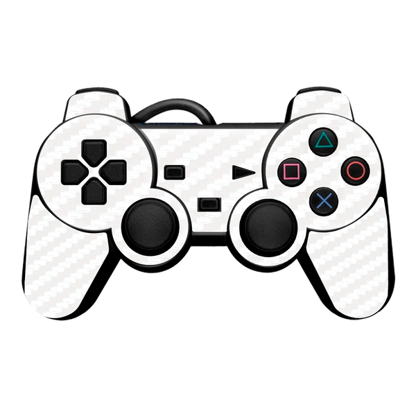 Fibra Carbono Blanco Skin Playstation 2 Slim