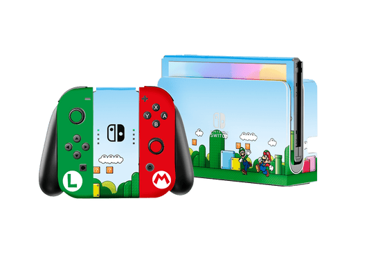 Mario Bros Nintendo Switch Oled (2021) Skin