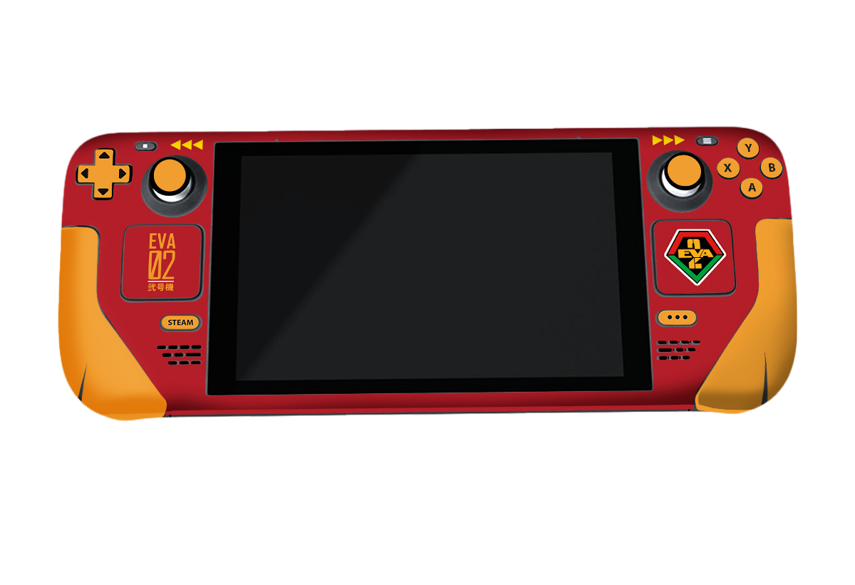Evangelion eva 02 Steam Deck Skin Xonebrand