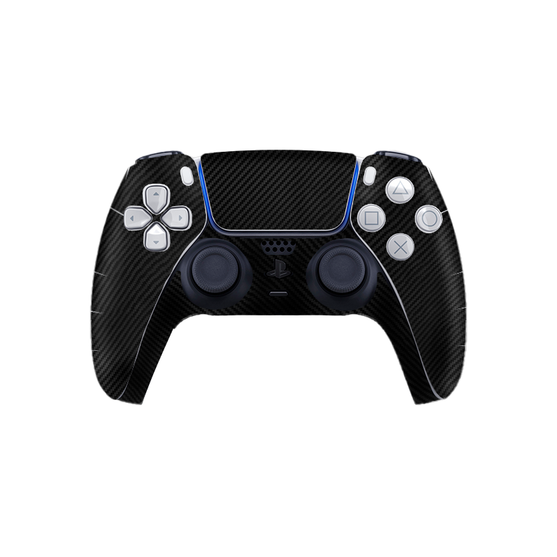 Fibra Carbono Negro Skin Playstation 5 DualSense Full Xonebrand