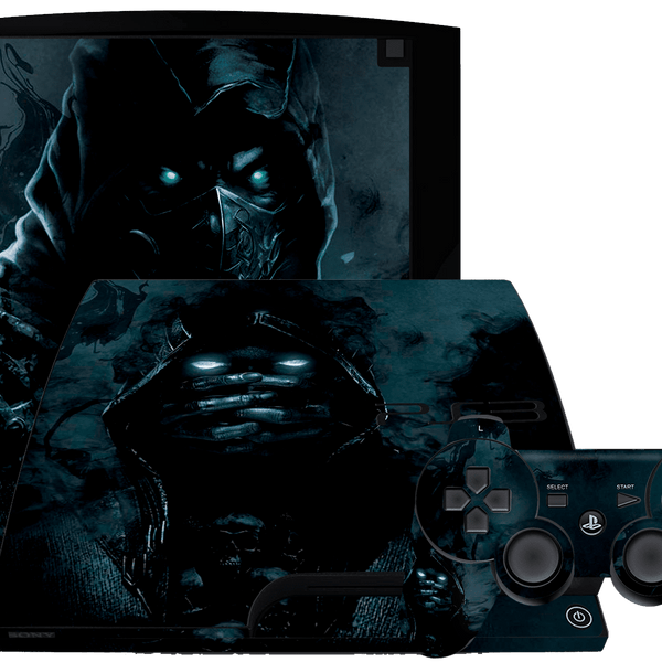 Mortal Kombat Scorpion Skin Playstation 3 Slim