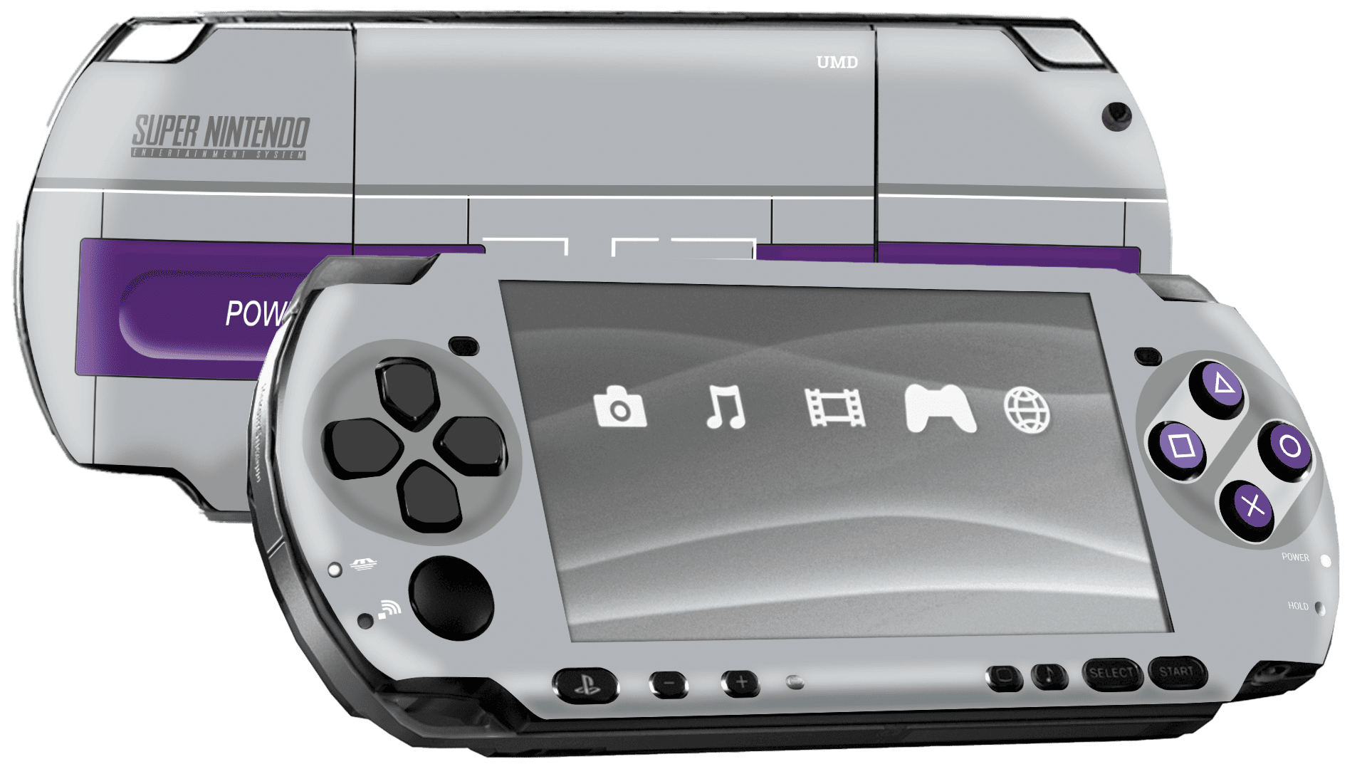 SNES Skin Playstation Portable (PSP) Xonebrand