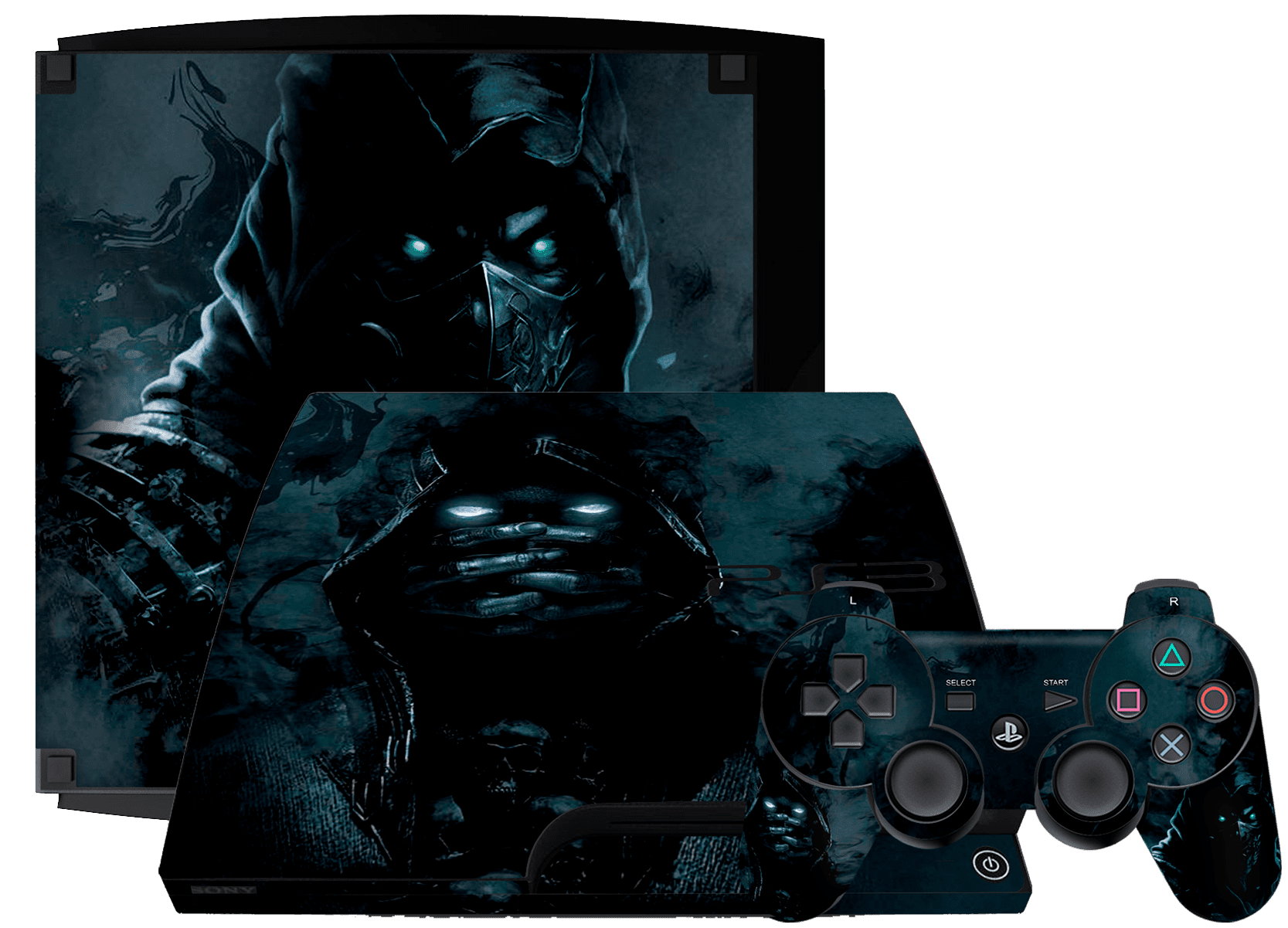 Mortal Kombat Scorpion PS3 Slim Bundle Skin