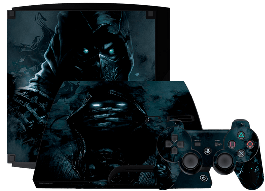 Mortal Kombat Scorpion PS3 Slim Bundle Skin