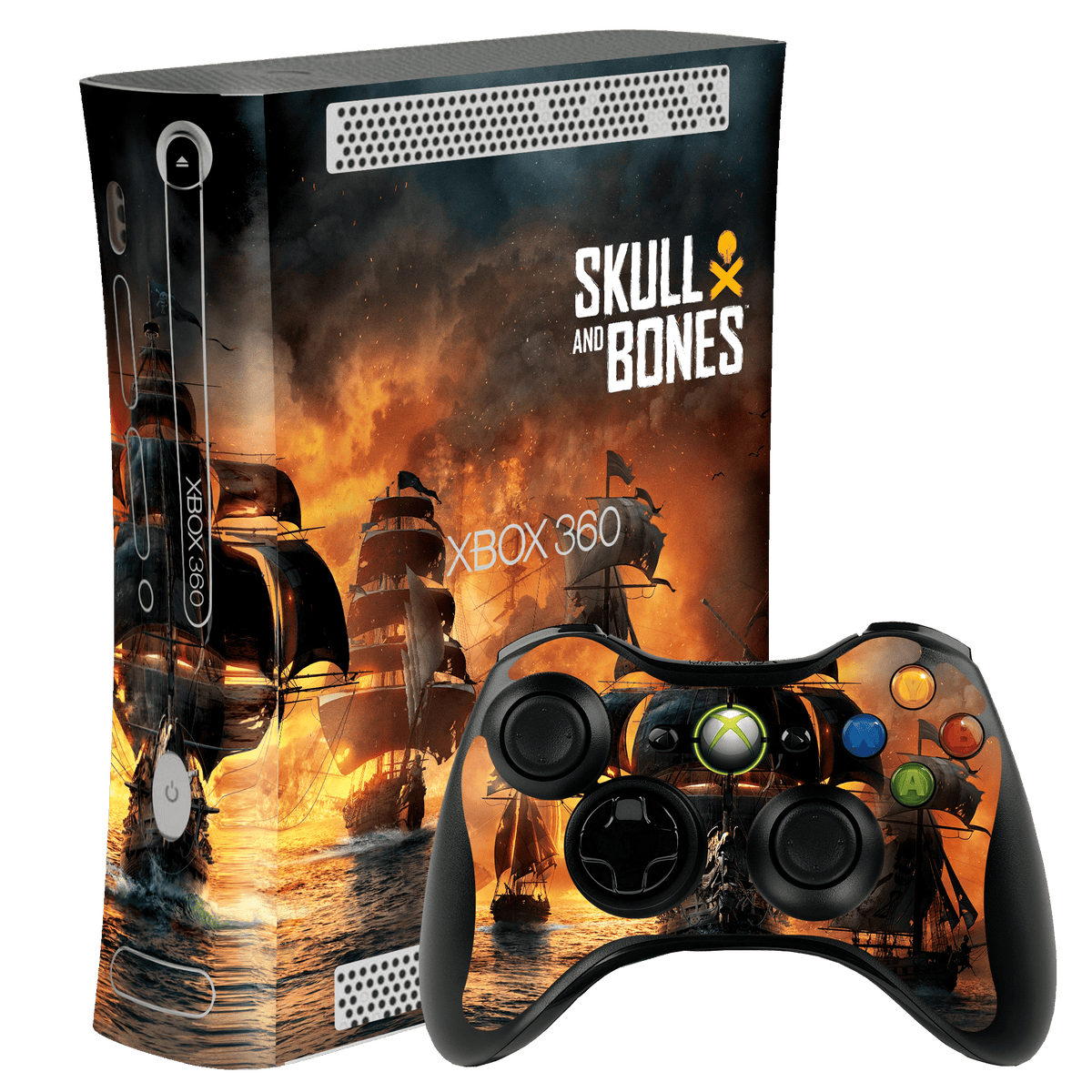 Skull & Bones Skin Xbox 360 Fat Xonebrand