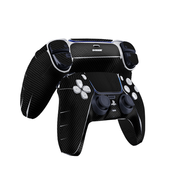 Fibra Carbono Negro Skin Playstation 5 DualSense Full