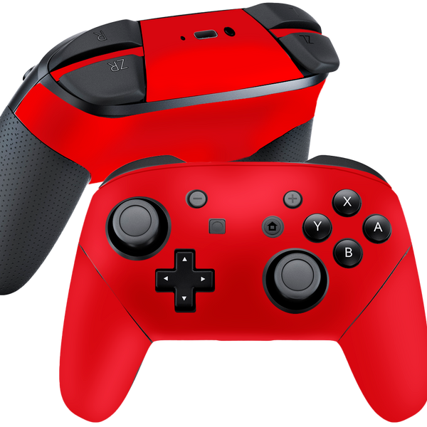 Matte Red Skin Nintendo Switch Pro Controller