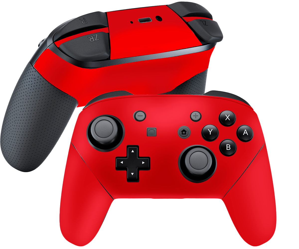 Matte Red Skin Nintendo Switch Pro Controller