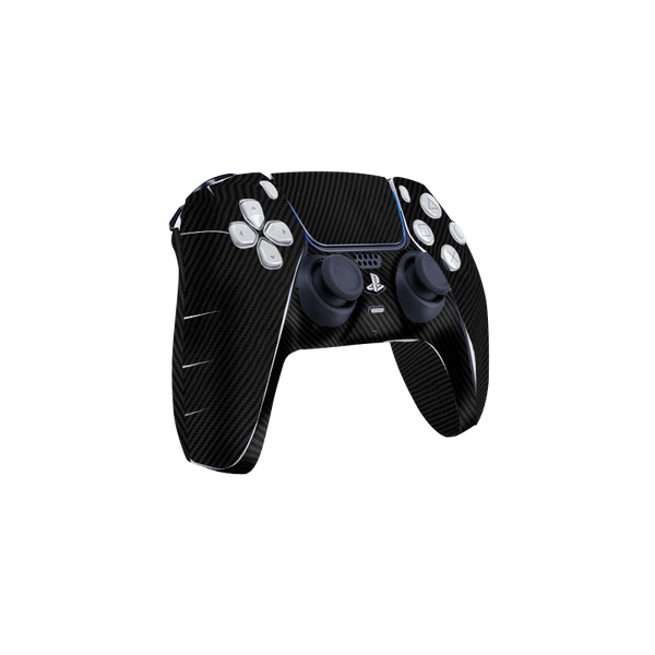 Fibra Carbono Negro Skin Playstation 5 DualSense Full