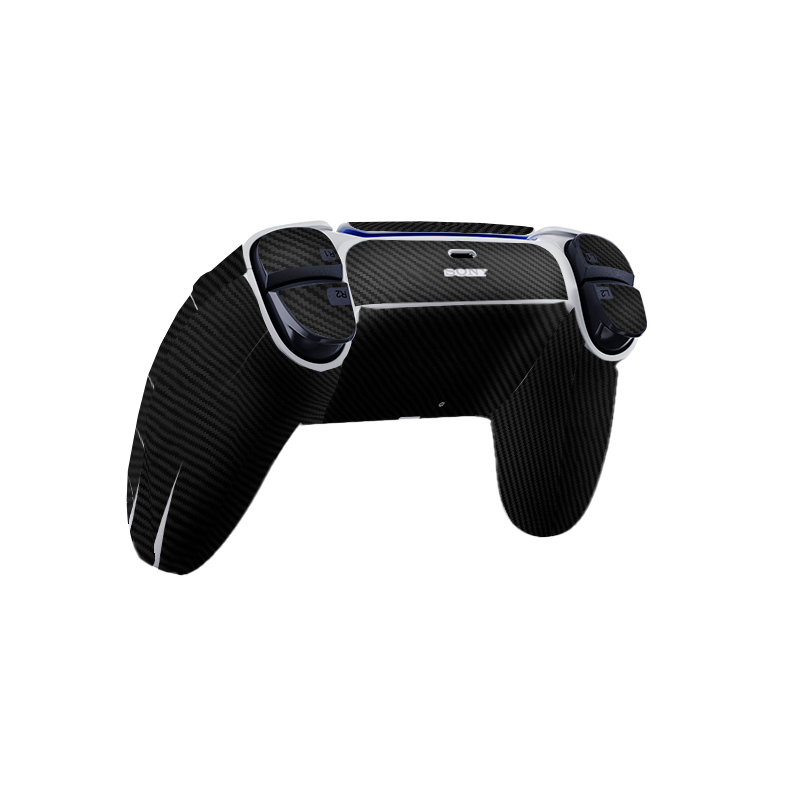 Fibra Carbono Negro Skin Playstation 5 DualSense Full