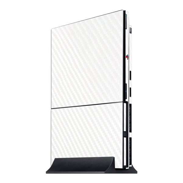 Fibra Carbono Blanco Skin Playstation 2 Slim