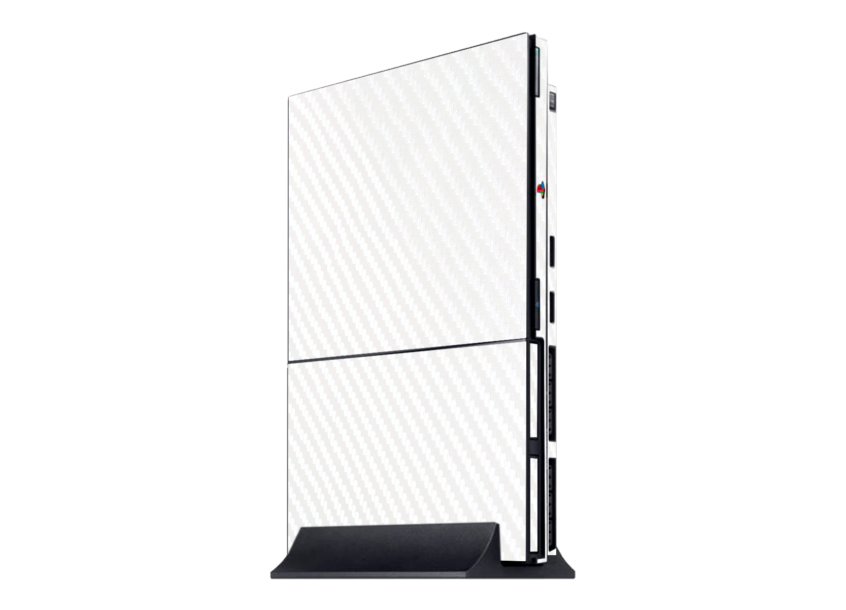 Fibra Carbono Blanco Skin Playstation 2 Slim