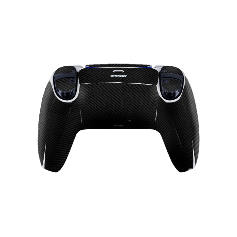 Fibra Carbono Negro Skin Playstation 5 DualSense Full Xonebrand