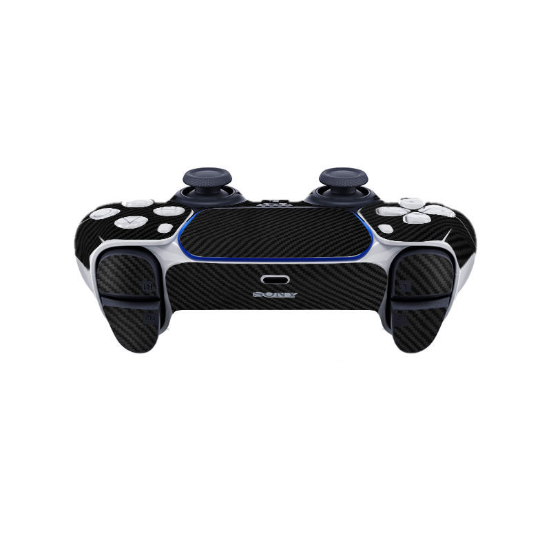 Fibra Carbono Negro Skin Playstation 5 DualSense Full