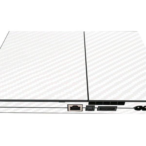 Fibra Carbono Blanco Skin Playstation 2 Slim