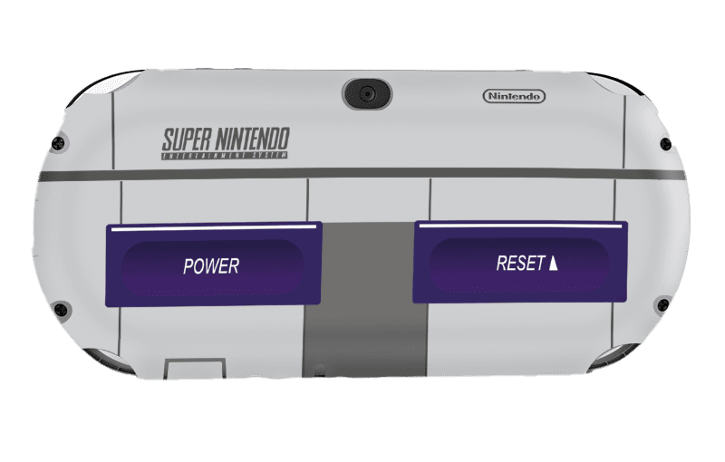 SNES Skin Playstation Portable PSVita Slim Xonebrand