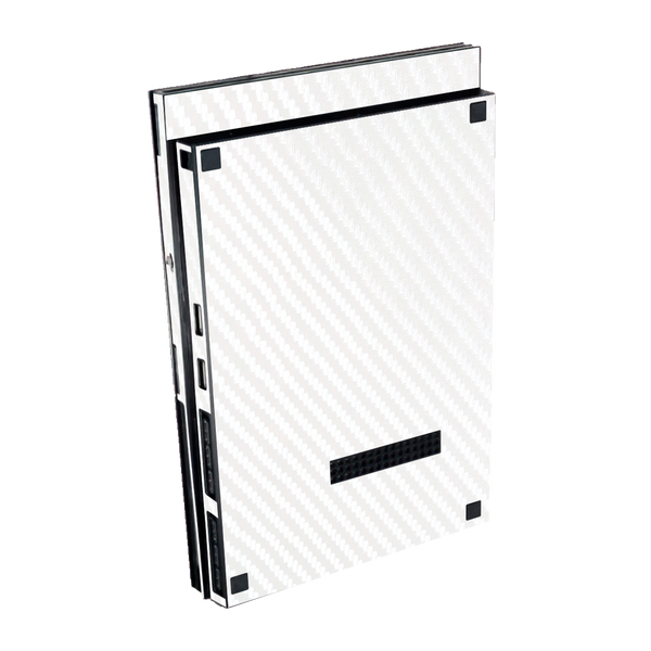 Fibra Carbono Blanco Skin Playstation 2 Slim