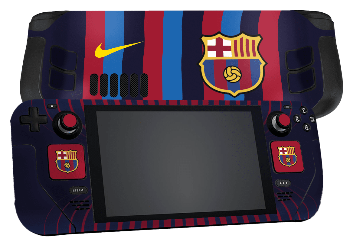 FC Barcelona Steam Deck Handheld Gaming Computer Skin