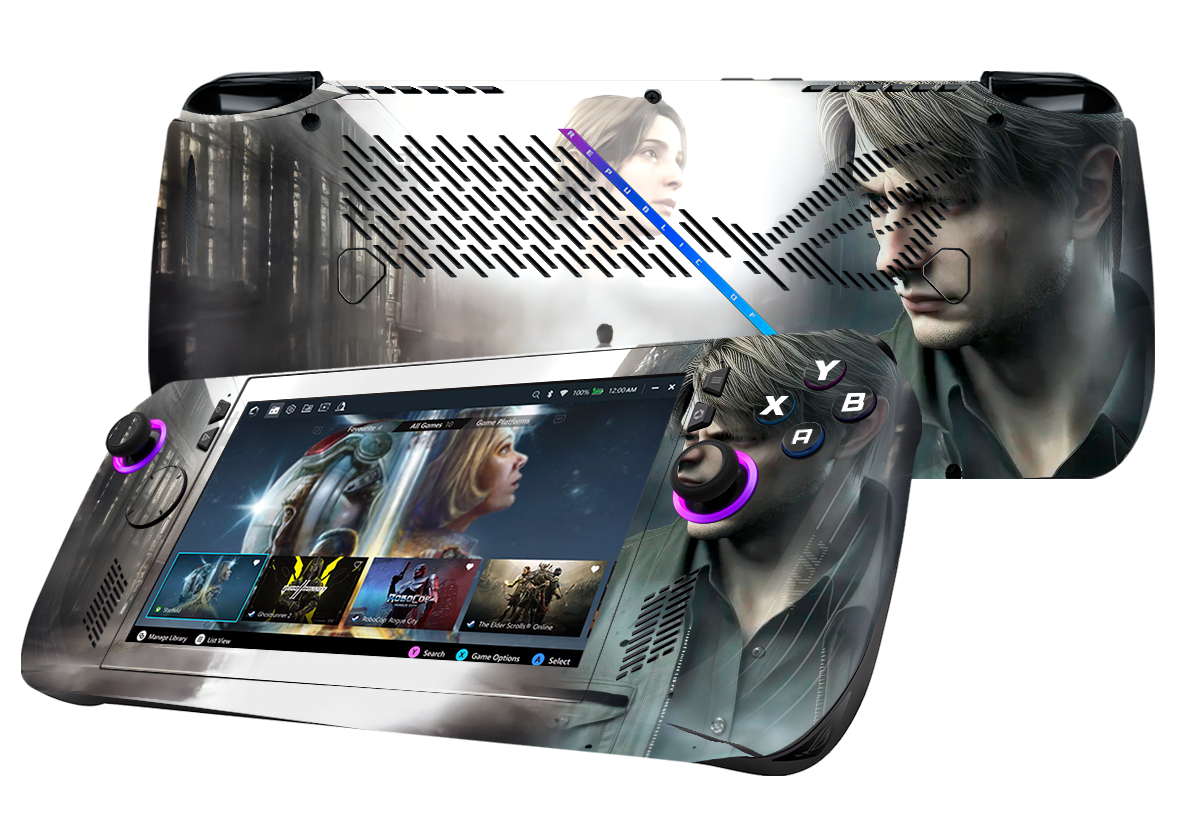 Silent Hill Asus Rog Ally X Handheld Gaming Computer Skin