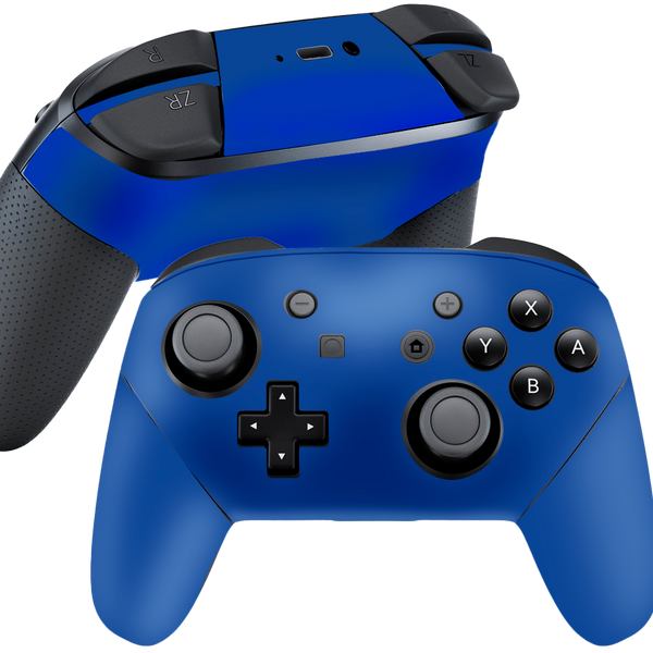 Azul Mate Skin Nintendo Switch Pro Controller