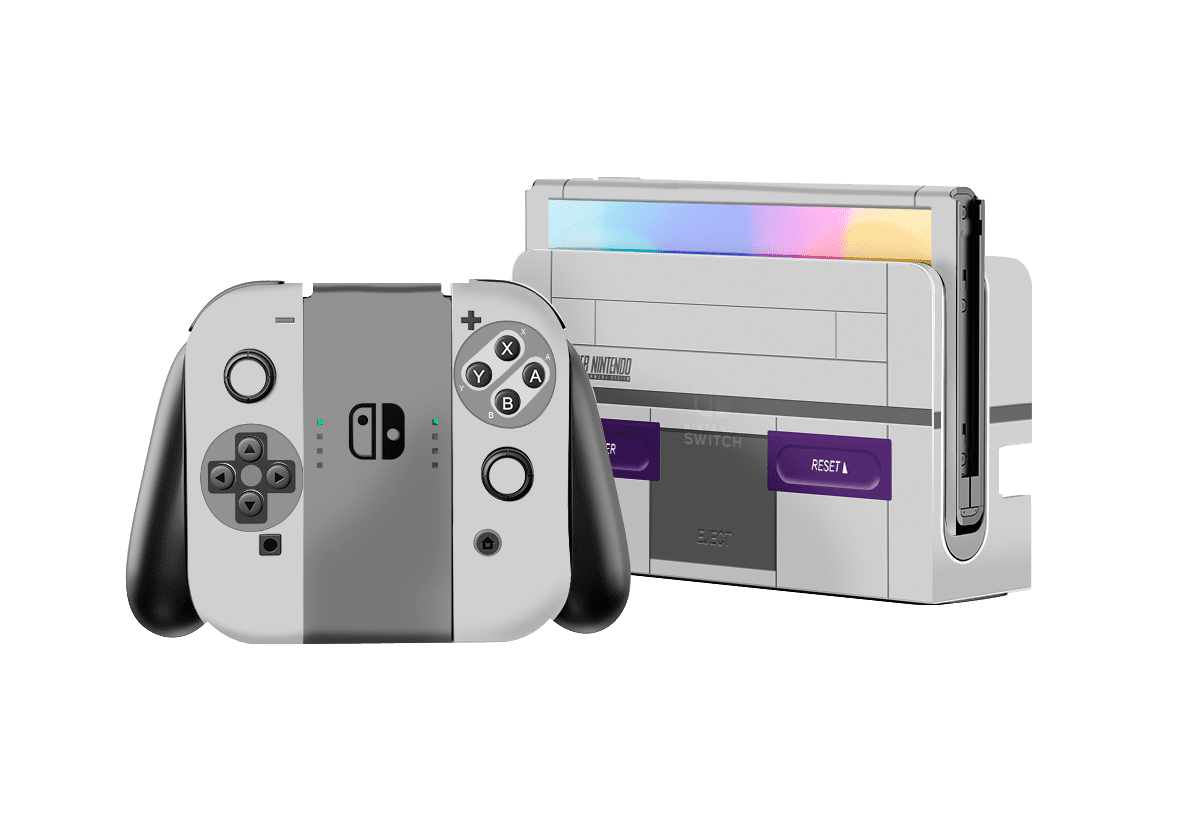 SNES Skin Nintendo Switch OLED (2021) Xonebrand