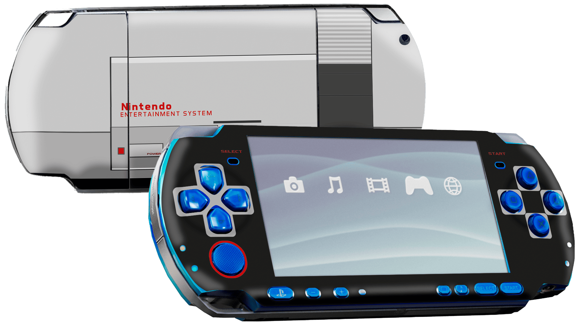 NES PSP portátil para juegos Bundle Skin