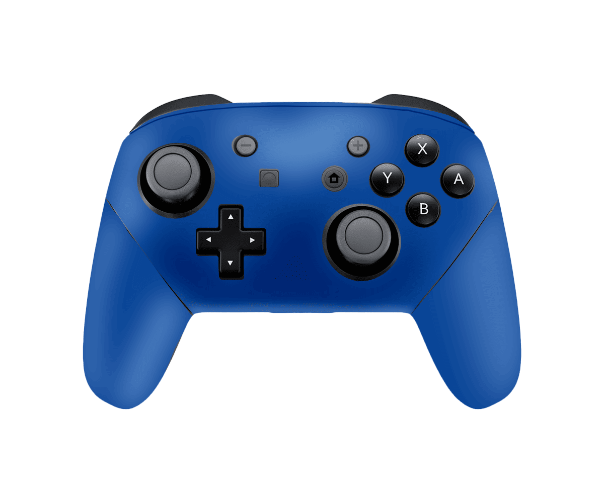 Azul Mate Skin Nintendo Switch Pro Controller