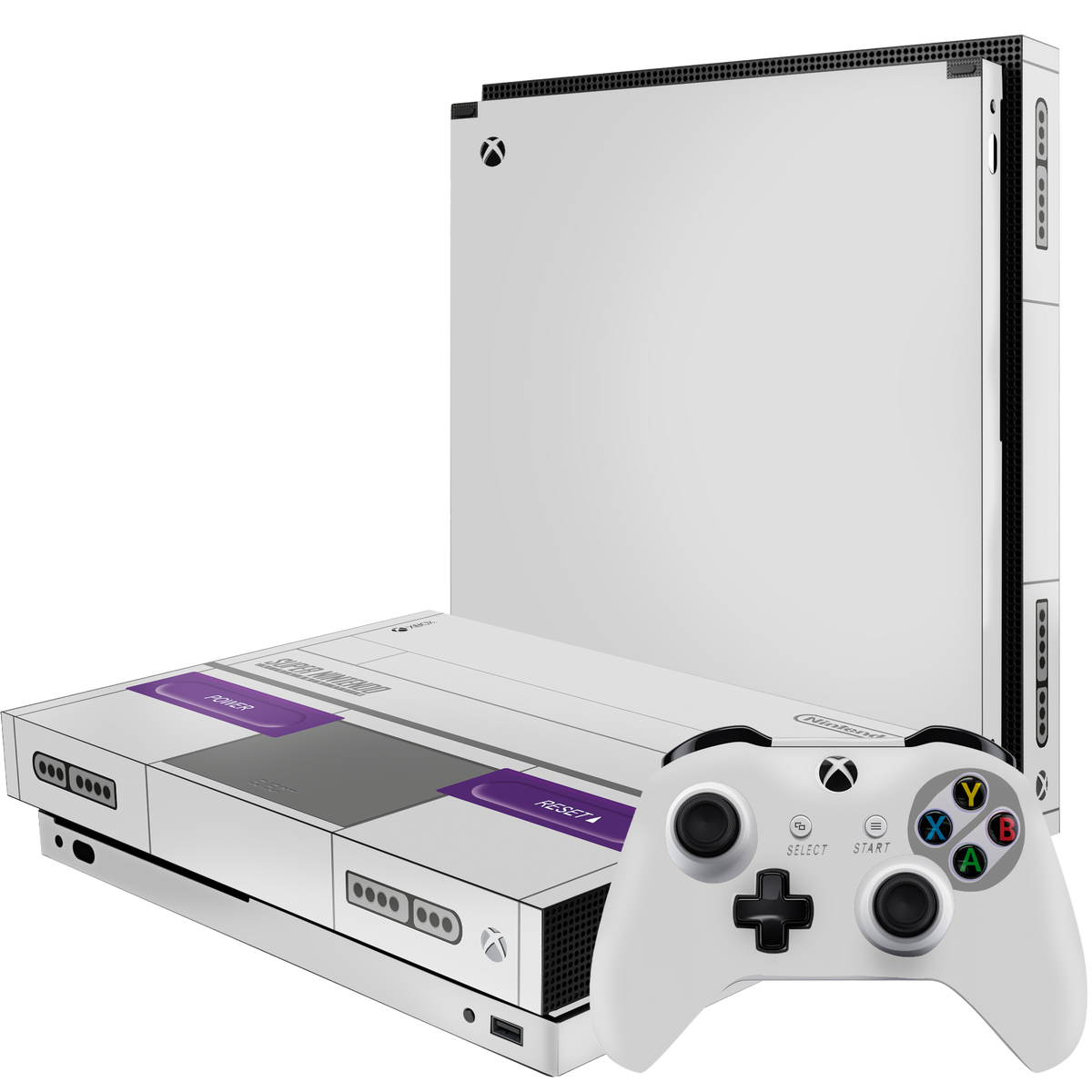 SNES Skin Xbox One X Xonebrand