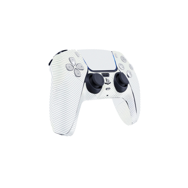 Fibra Carbono Blanco Skin Playstation 5 DualSense Full