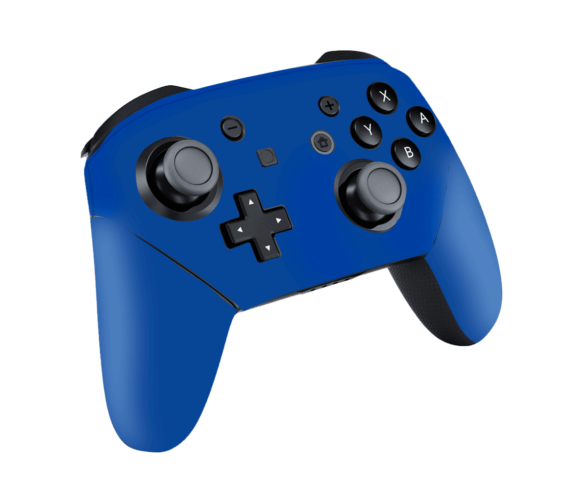 Azul Mate Skin Nintendo Switch Pro Controller