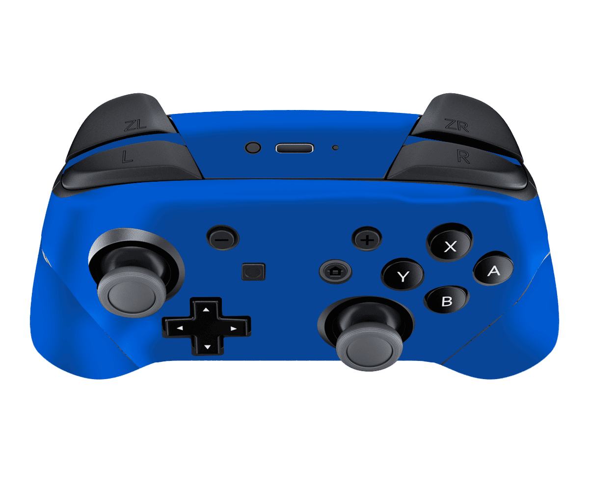 Azul Mate Skin Nintendo Switch Pro Controller