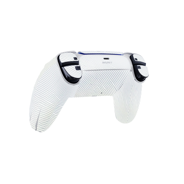 Fibra Carbono Blanco Skin Playstation 5 DualSense Full