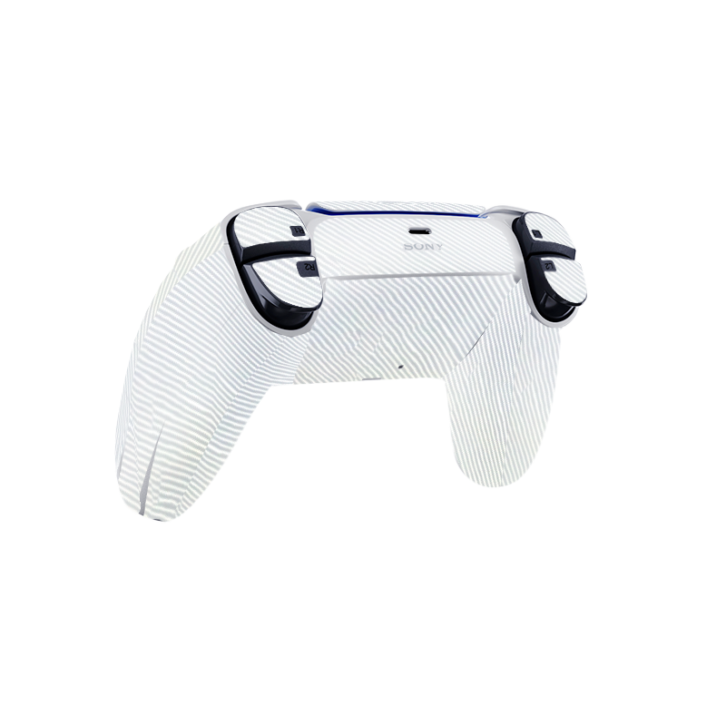 Fibra Carbono Blanco Skin Playstation 5 DualSense Full Xonebrand