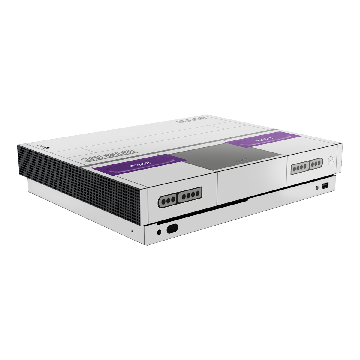 SNES Skin Xbox One X Xonebrand