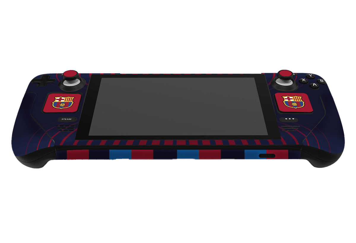 FC Barcelona Steam Deck Handheld Gaming Computer Skin