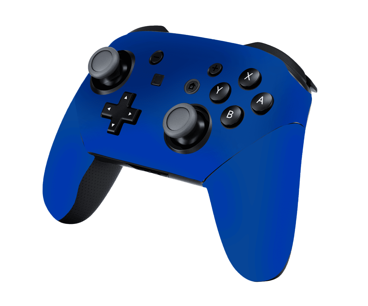 Azul Mate Skin Nintendo Switch Pro Controller
