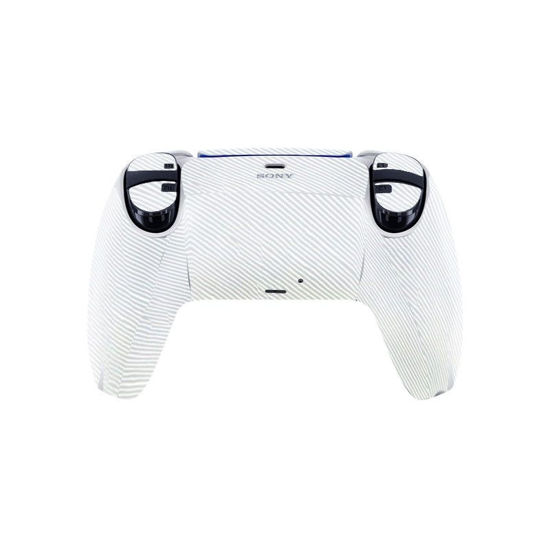 Fibra Carbono Blanco Skin Playstation 5 DualSense Full Xonebrand